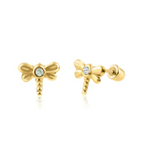 14kt Dragonfly Stud Earrings- Children's (IN STOCK NOW)