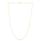 14K Gold .6Mm Round Wheat Chain