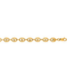 14K Gold 6.8Mm Lite Puffed Mariner Chain