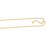 Silver 1.5Mm Adjustable Yellow Rope Chain