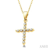 Cross Petite Diamond Pendant