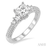 Semi-Mount Diamond Engagement Ring