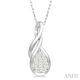 Pear Shape Lovebright Diamond Fashion Pendant