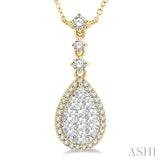 Pear Shape Lovebright Diamond Necklace