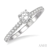 Semi-Mount Diamond Engagement Ring