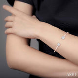 Stackable Lovebright Essential Diamond Open Cuff Bangle