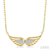 Angel Wings Diamond Necklace