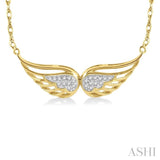 Angel Wings Diamond Necklace