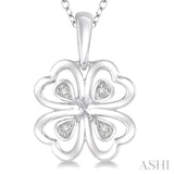 Silver Heart Shape Diamond Fashion Pendant