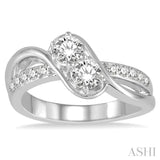 2 Stone Diamond Fashion Ring