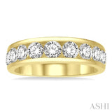 11 Stone Channel Set Diamond Wedding Band