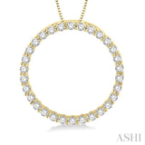 Circle Diamond Pendant