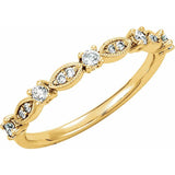 Accented Stackable Ring