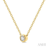 Bezel Set Petite Diamond Fashion Pendant