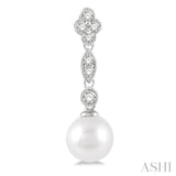 Pearl & Diamond Fashion Earrings