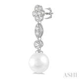 Pearl & Diamond Fashion Earrings