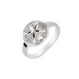 Sterling Silver Diamond Cut/ Textured Size-8 Ring