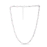 Sterling Silver Pearl Bead Chain Bracelet