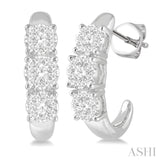 Past Present & Future Lovebright Essential Diamond Half Hoop Earrings