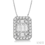 Halo Fusion Diamond Pendant