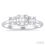 Past Present & Future Fusion Diamond Engagement Ring