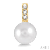 Pearl & Diamond Fashion Earrings