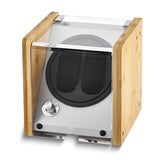 Luxury Giftware Bamboo Double Watch  Winder