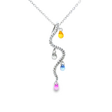 14kt Multi Color Sapphire Pendant (IN STOCK NOW)