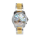 Mother of Pearl Chronograph 2 tone watch